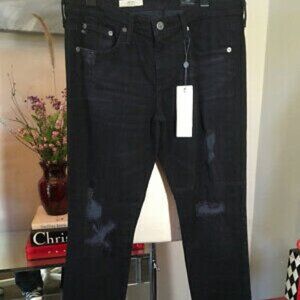 Adriano Goldschmed Black Stretch Cigarette Jeans